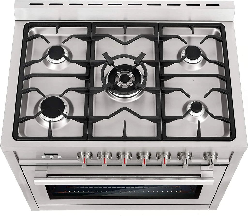 36-in 5 Burner Gas Range with Convection Oven C296540