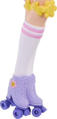 Renee Posable Roller Skating Fashion Doll with Black Hair and Accessories E10644