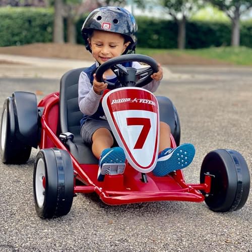 Kids Electric Go-Kart with Adjustable Seat, Grey X830256