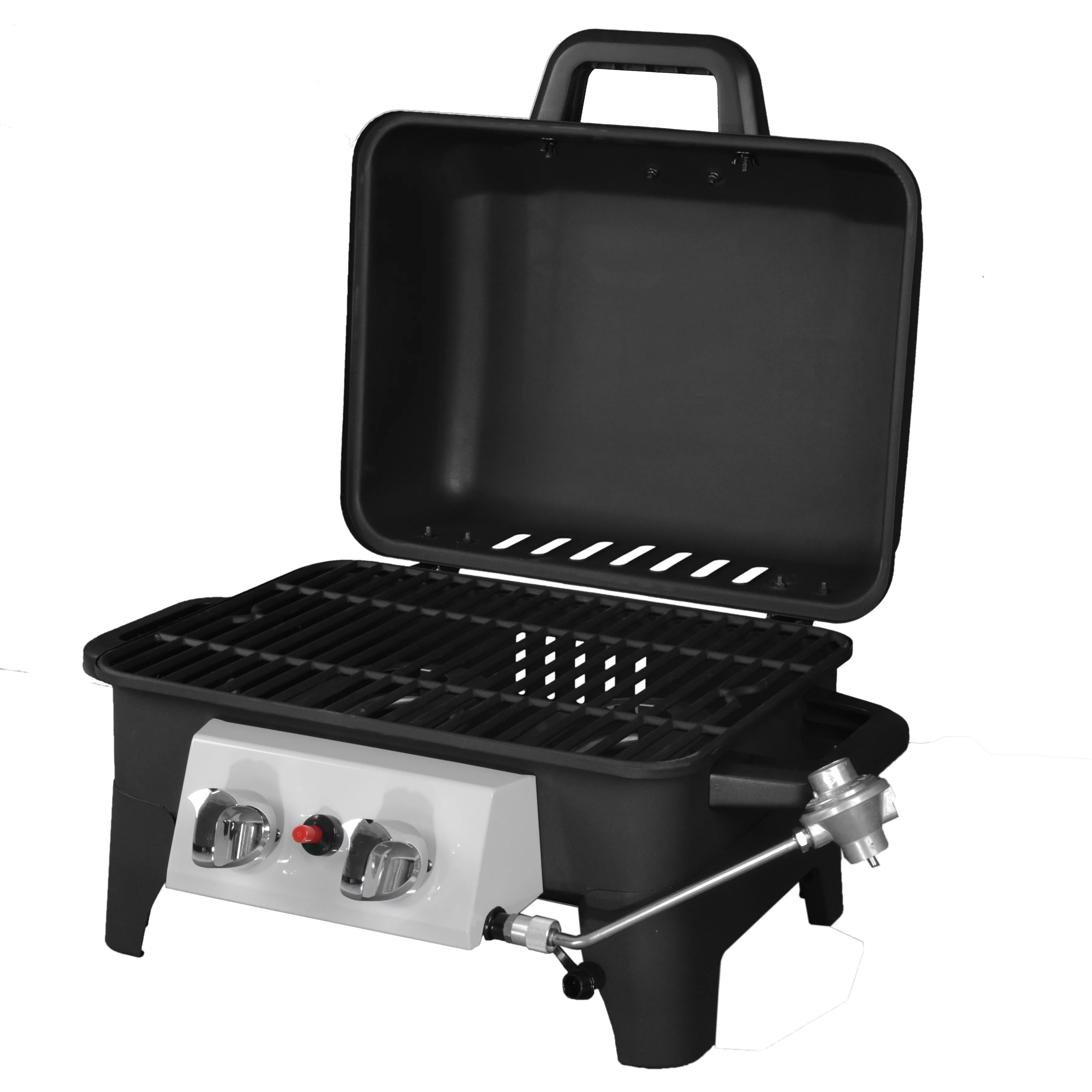 2 Burner Portable Propane Gas Grill, Black W3840