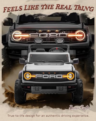24V Ride on Car for Big Kids, 2 Seater with Remote Control, 4-Wheeler Suspension, 3 Speeds, LED Lights D981