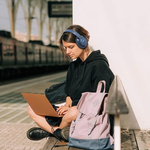 Wireless Over-Ear Headphones with Active Noise Cancelling, Bluetooth 5.3, 70H Battery Life, Foldable Design J49179