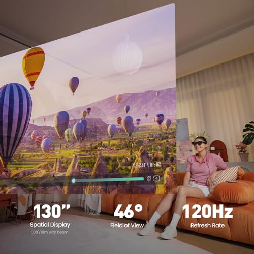 AR Glasses, 130" Wearable Display, 120Hz 1080P, Ideal for Gaming and Streaming X960