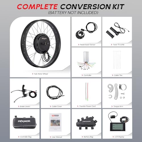 Electric Bike Conversion Kit 48V 1000W 26 Inch Fat Front Wheel C62985