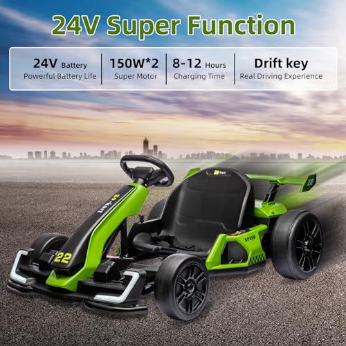 24V Electric Drift Go Kart for Kids with 300W Motor B642485
