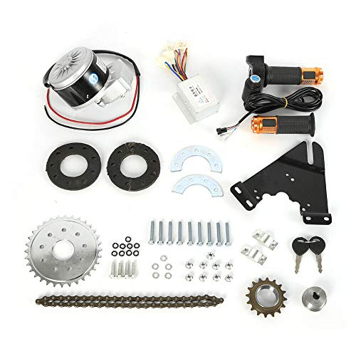 24V 250W Electric Bike Conversion Kit, Left Chain Drive, Twist/Thumb Brush Motor N43696