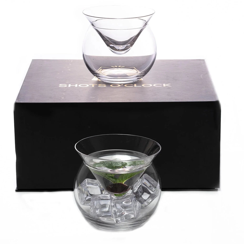 Stemless Martini Glasses with Chiller, Set of 4 A365060