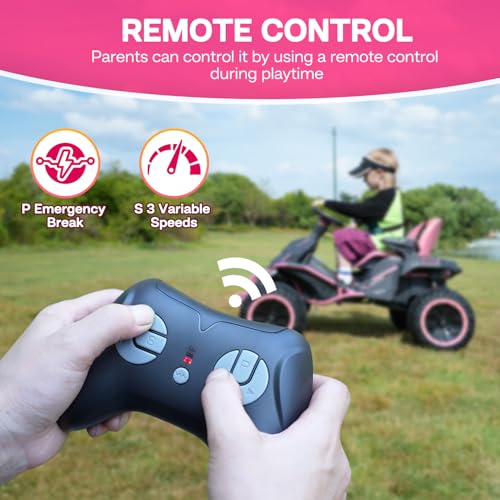 24V Ride on Toy for Big Kids with 4 Motors and Bluetooth Speaker R859