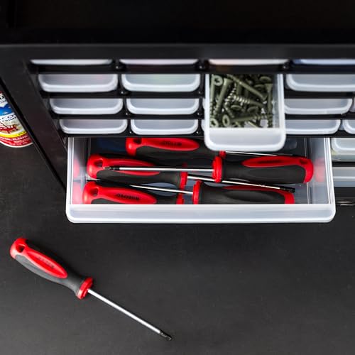 Screw Tool Organizer Small Parts Cabinet Chest, 44-Drawer Hardware Storage, Black S931