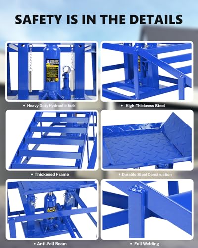Heavy Duty Hydraulic Car Ramps for Garage Repair, 2 Pack A576884