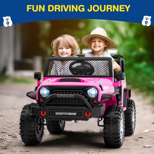 12V Kids Electric Ride On Car with Remote Control, Bluetooth Speaker, LED Lights Z308