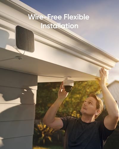 Solar Security Camera Wireless Outdoor, 360° Pan & Tilt, No Monthly Fee Z57534