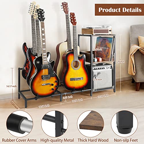 4-Tier Guitar Stand Rack Holder for Acoustic Electric Bass V903
