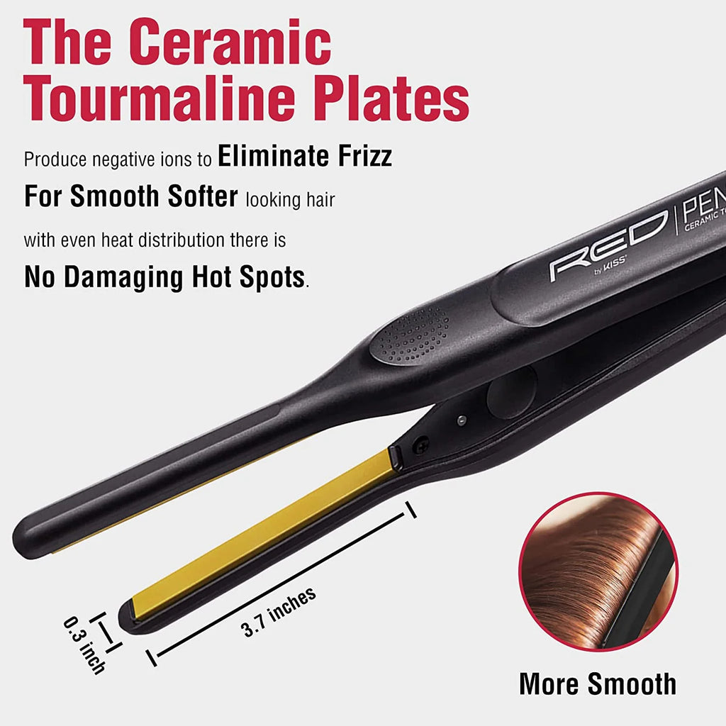 Ceramic Tourmaline Pencil Flat Iron Hair Straightener B9760