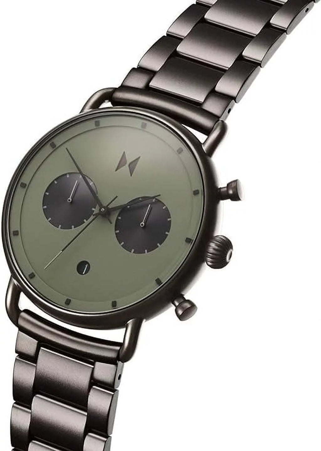 Men's Chronograph Watch with Gunmetal Stainless Steel Band E19364