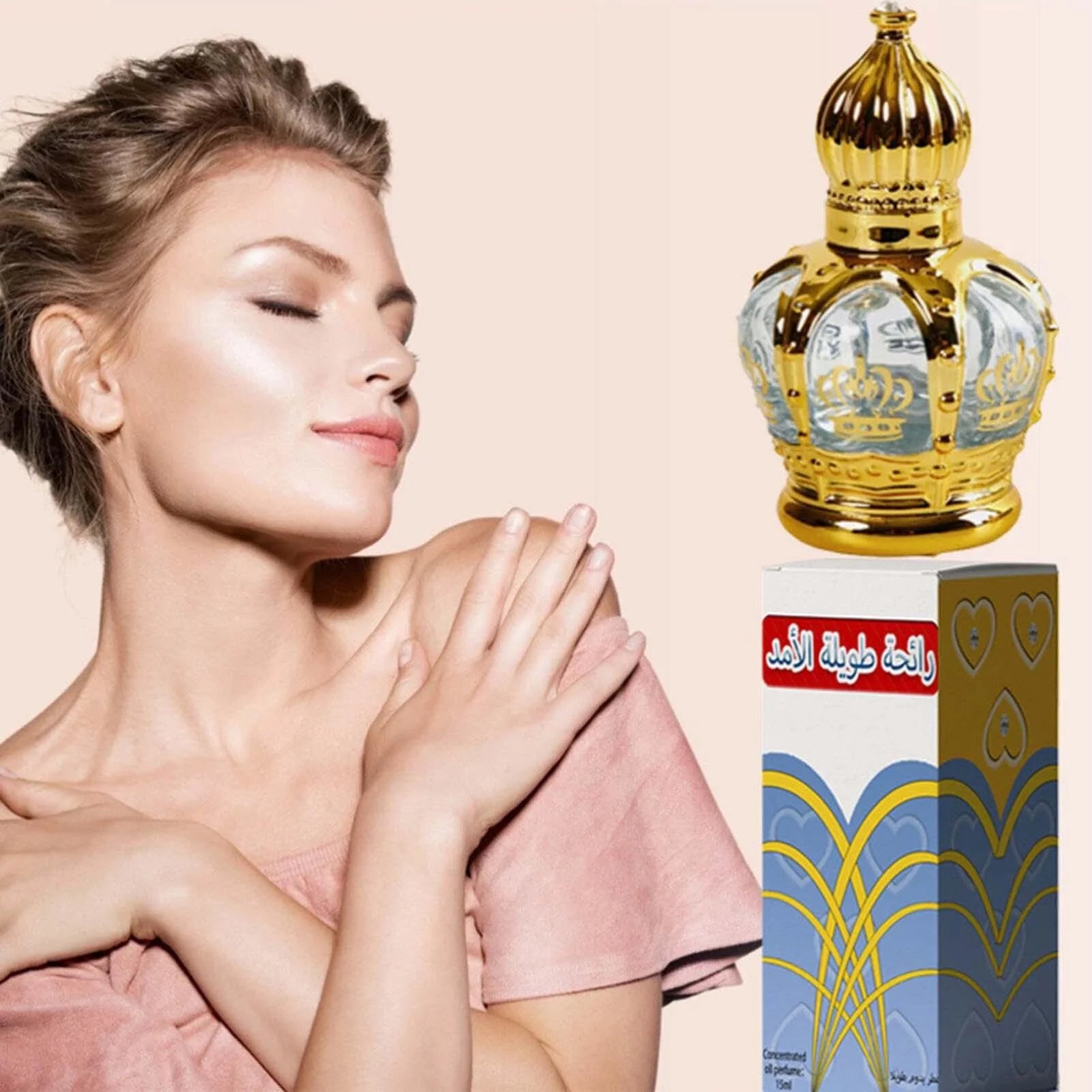 Arabic Eau de Parfum, Concentrated Perfume Oil for Women, Long Lasting (3 pcs) B1243
