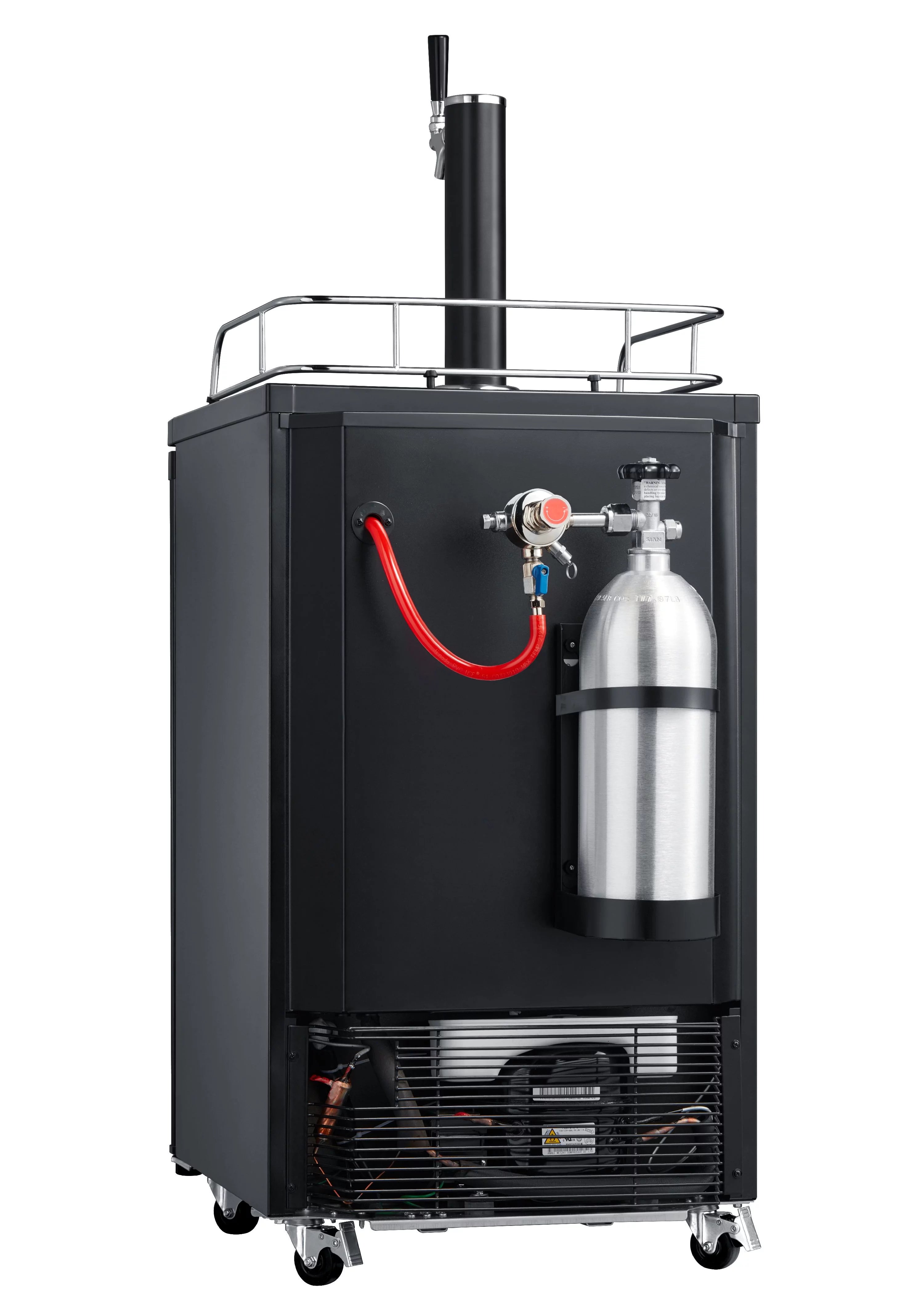Single Tap Kegerator, 4.9 cu. ft, Black Q35130
