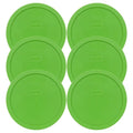 Pyrex Replacement Lid 7402-PC Green Round Cover (6-Pack) for Pyrex 7402 7-Cup Bowl (Sold Separately)