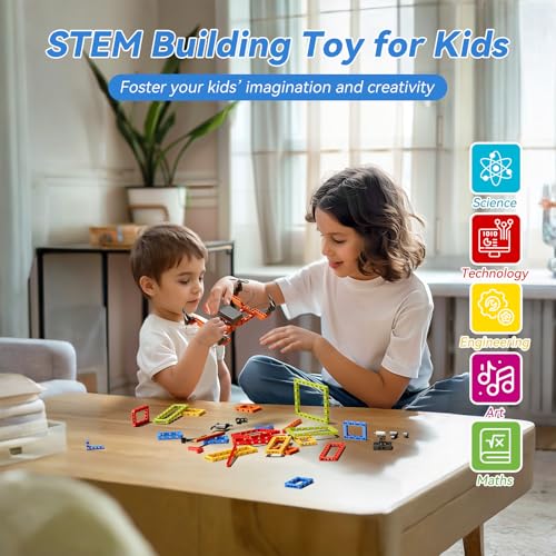 STEM Building Toy Set 159 Pieces for Kids 6-12, 5-in-1 DIY Drone Kit E141560