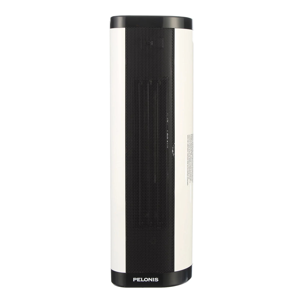 Pelonis 22" 1500W Ceramic Two Position Tower Electric Space Heater with Remote, PCW15-17BR, White