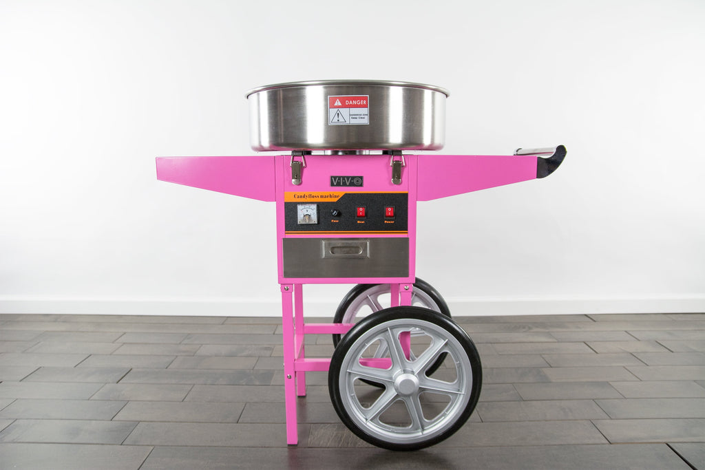 Cotton Candy Machine with Pink Cart Stand L6976