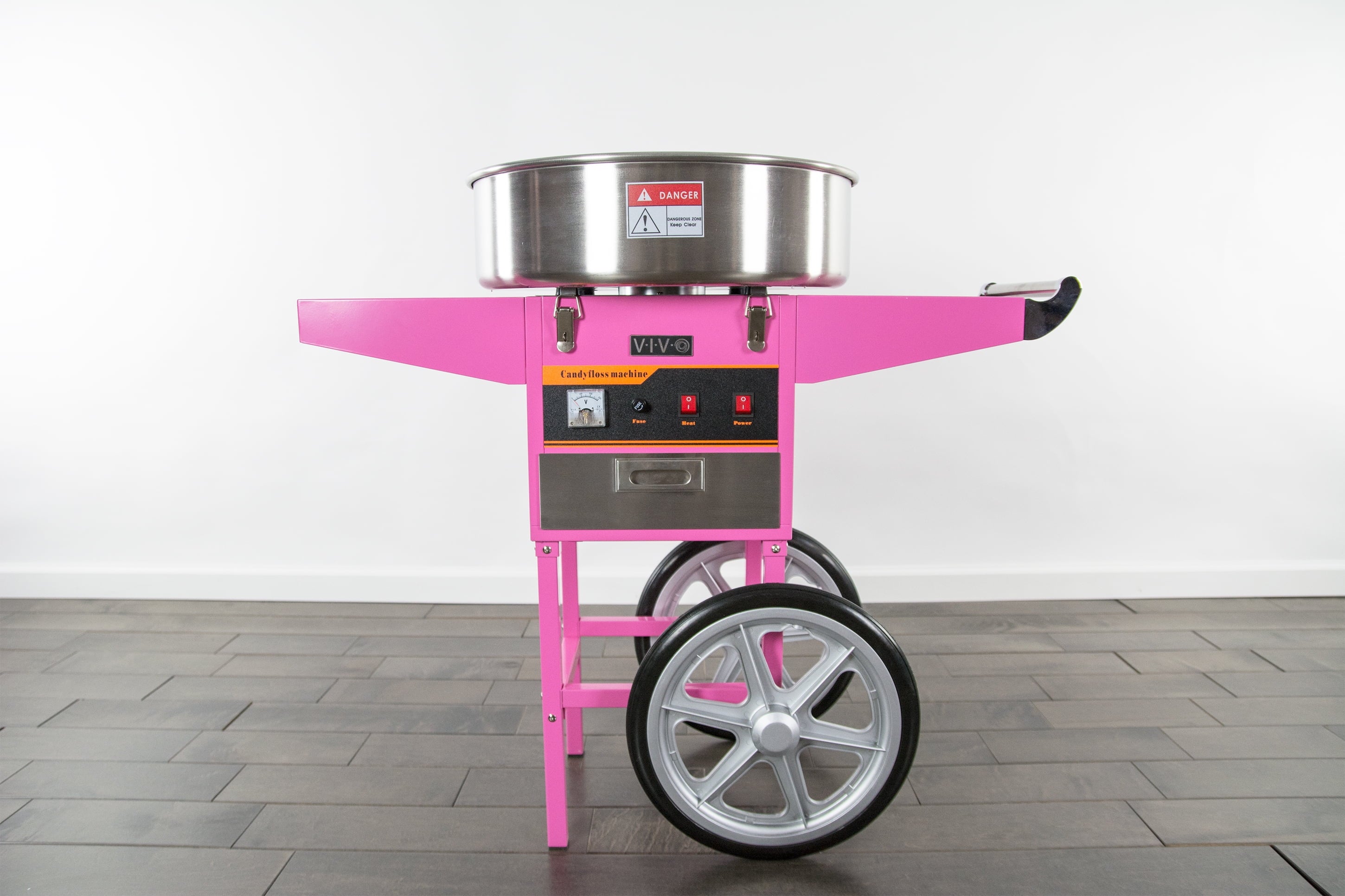 Cotton Candy Machine with Pink Cart Stand L6976