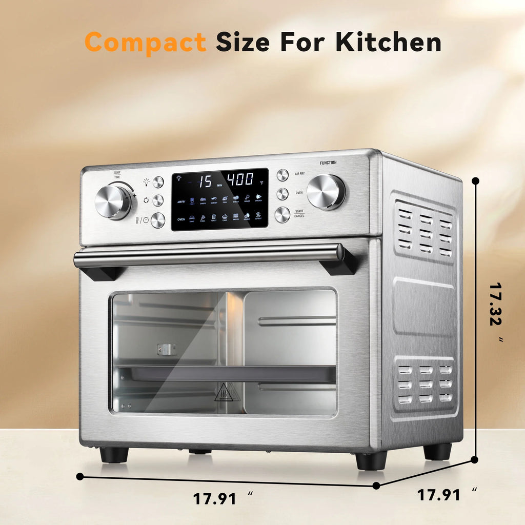Countertop Convection Oven 1700W Stainless Steel Air Fryer K480606