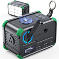 Portable Power Station 153Wh Solar Generator with Hand Crank 120V AC Outlet Q130200