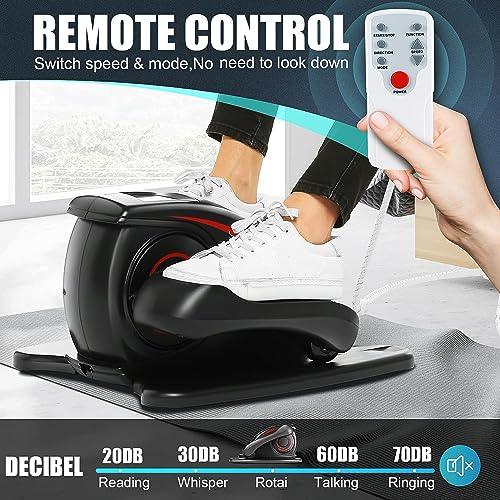 Under Desk Elliptical Machine - Quiet Pedal Exerciser for Seniors, Office & Home, Low-Impact Seated Leg Workout Equipment U896385