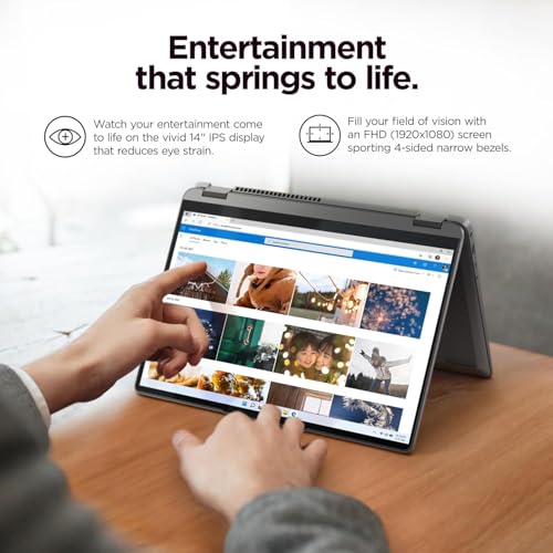2-in-1 Laptop 14" FHD+ Touchscreen, 8GB RAM, 256GB SSD, Grey J847