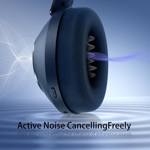 Wireless Over Ear Headphones with Active Noise Cancelling and Microphone T4812