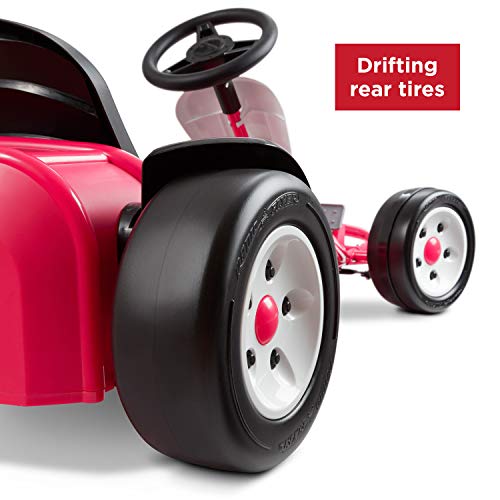 Kids Electric Go-Kart with Adjustable Seat, Grey X830256