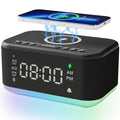Wireless Charging Alarm Clock Speaker with Bluetooth, Dimmable Night Light K3994