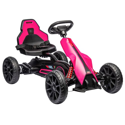 12V Electric Go Kart for Kids, Ride-On Toy with Adjustable Speed W1614