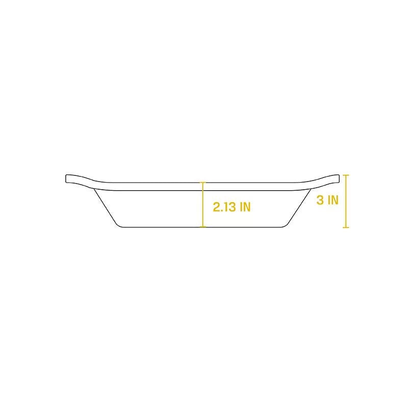 Enameled Cast Iron Oval Casserole, 2 Quart W865