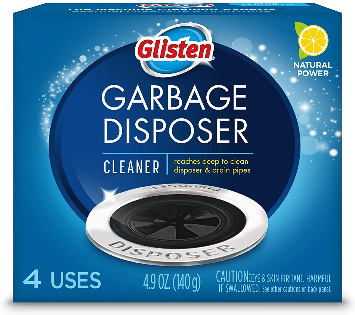 Garbage Disposal Cleaner and Odor Eliminator, Lemon Scent, Pack of 6 D7904