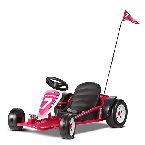 Kids Electric Go-Kart with Adjustable Seat, Grey X830256