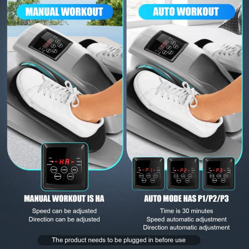 Under Desk Elliptical Machine - Quiet Pedal Exerciser for Seniors, Office & Home, Low-Impact Seated Leg Workout Equipment U896385