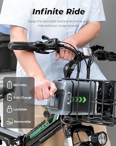 Folding Electric Bike for Adults 500W with Full Suspension, 7-Speed, 26" I199748