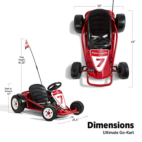 Kids Electric Go-Kart with Adjustable Seat, Grey X830256