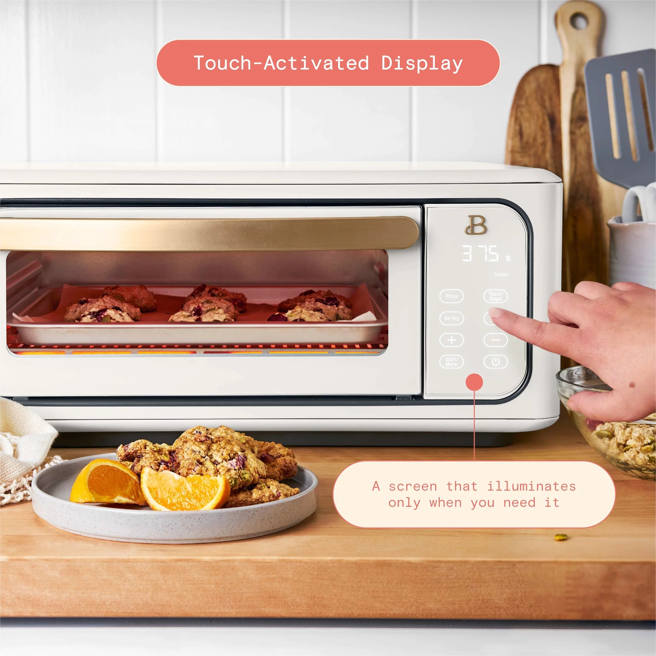 Infrared Air Fry Toaster Oven, 9-Slice, 1800 W, White S1414