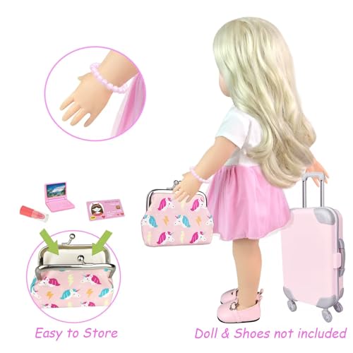 18 Inch Doll Clothes and Accessories Travel Play Set L985161