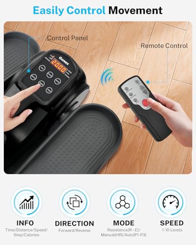 Under Desk Elliptical Leg Exerciser for Seniors, 3-in-1 Seated Pedal Machine with 10 Resistance Levels Z5447