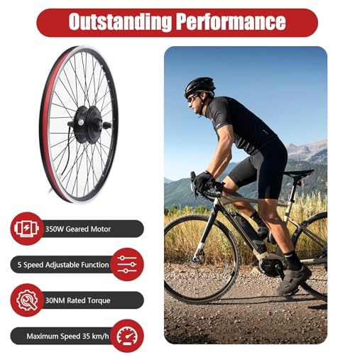 Electric Bike Conversion Kit 350W 36V Front Wheel Motor for 26 Inch Bicycles Z78456