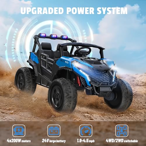 24V 2 Seater Ride on Car Truck, 4WD, Remote Control, Pink C7603