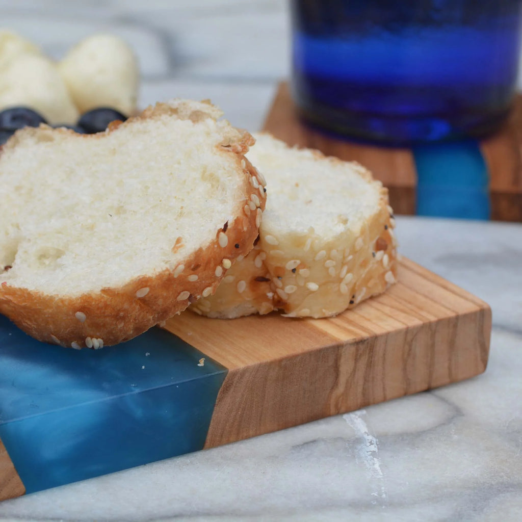 Blue Resin River Cheese Board Serving Tray B8636