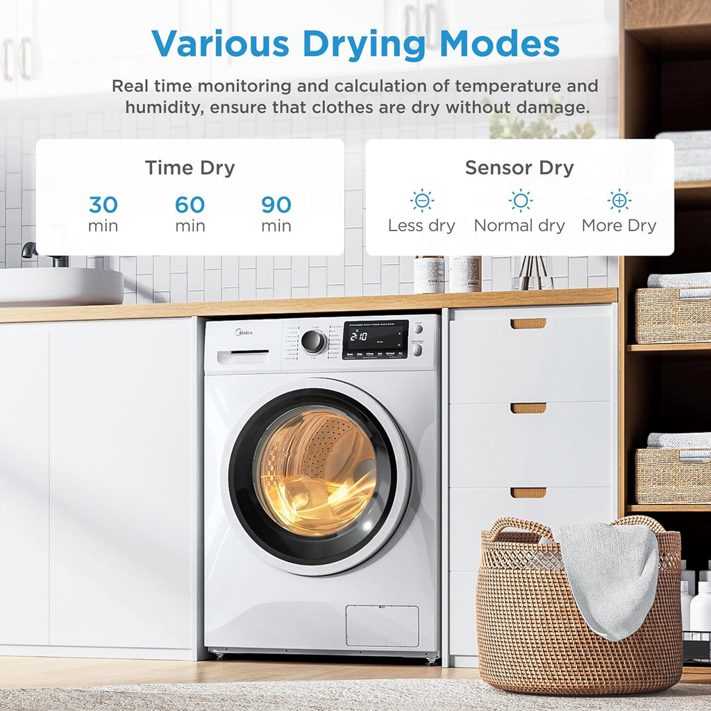 24 Inch Washer and Dryer Combo, Ventless, 2.7 cu.ft, Front Load X492