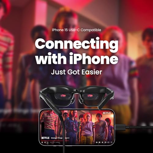 AR Glasses, 130" Wearable Display, 120Hz 1080P, Ideal for Gaming and Streaming X960