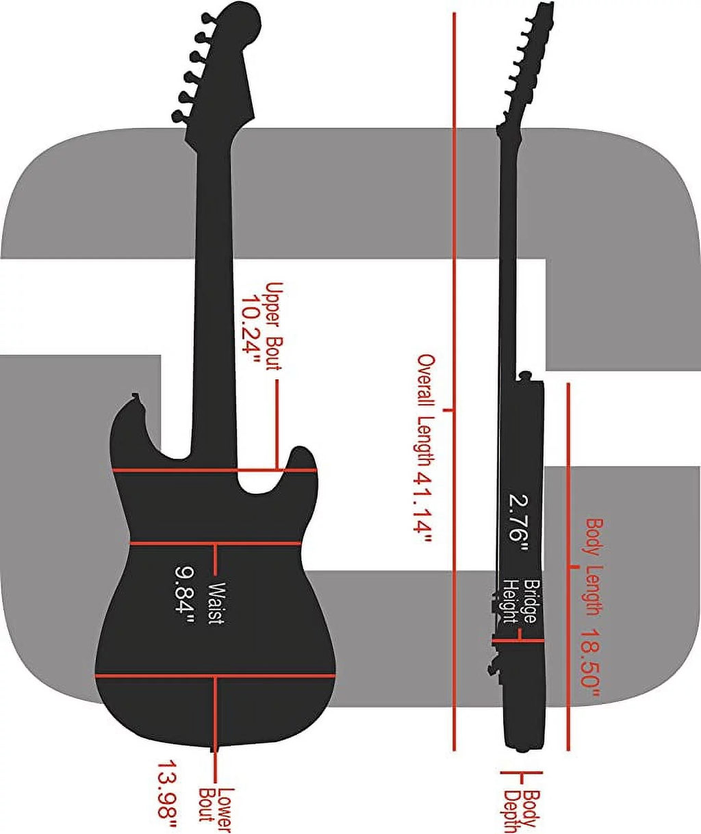 Telecaster and Stratocaster Style Electric Guitar Wooden Hard Case Y44073