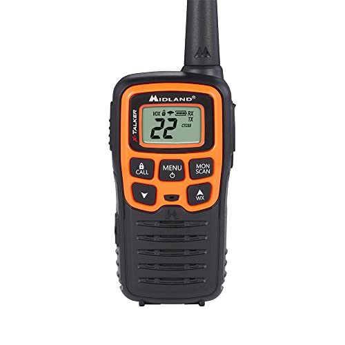 Spotting and Recovery Walkie-Talkie Long Range FRS Two Way Radio for Kids Caravanning with NOAA Weather Alert, 2 Pack U6300